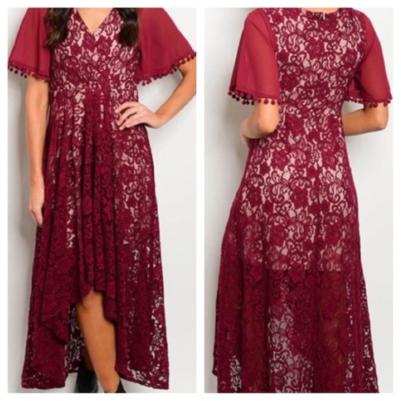 Ina Dresses & Skirts - 🎉 HP! 🎉 HIGH LOW LACE DRESS